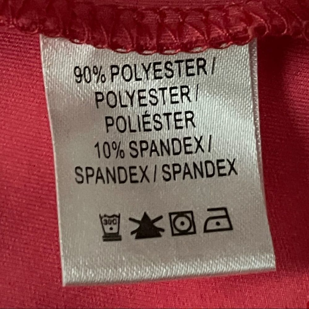 Fairway & Greene Quarter Zip Pullover Sweatshirt Top Size Small Coral and Blue - Picture 5 of 5